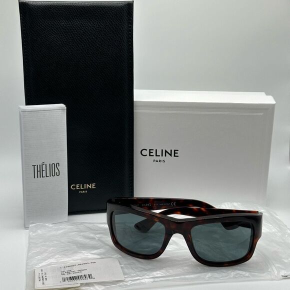 CELINE Sunglasses CL40079I 5652N Havana Grey Unisex NEW - Picture 11 of 13